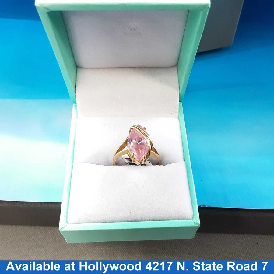 Women's Ring - Yellow Gold 14k (.585) 3.4 grams Size 5