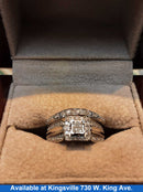 Ring - Engagement Set - White Gold 14k (.585) 4.3 grams Size 7