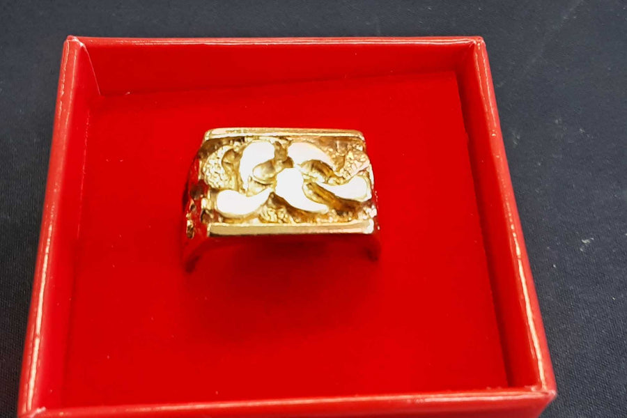 Men's Ring - Yellow Gold 14k (.585) 9.2 grams Size 8.5