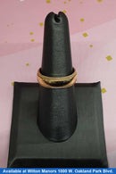 Ring - Wedding Band - Yellow Gold 14k (.585) 7.4 grams Size 7