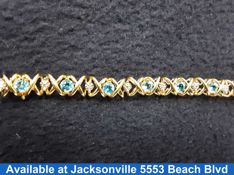 Tennis Bracelet - Yellow Gold 10k (.417) 9.6 grams 7 inch