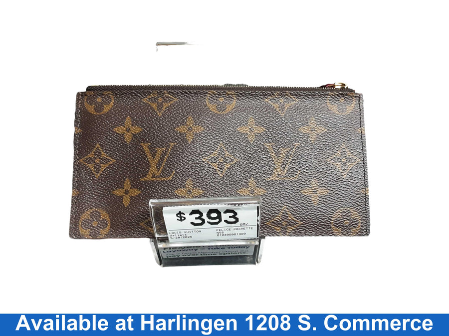 Louis Vuitton Felice Pochette Monogram Brown Wallet