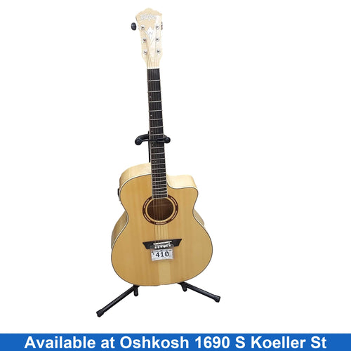 Washburn Ag40cek-a-u Beige / Tan Acoustic / Electric Classic Guitar