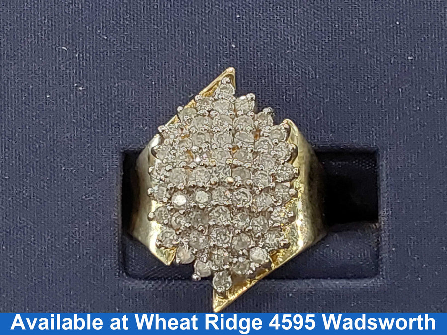 Women's Ring - Yellow Gold 14k (.585) 8.3 grams Size 7.5