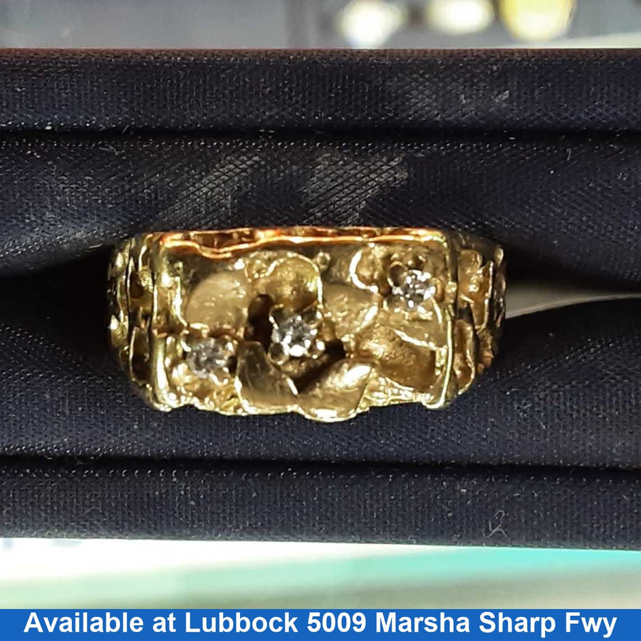 Women's Ring - Yellow Gold 10k (.417) 5.1 grams Size 10