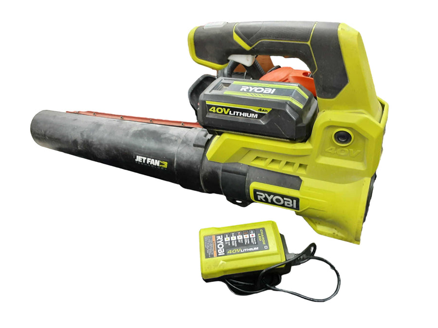 Ryobi Ry40408vnm Green Cordless Leaf Blower