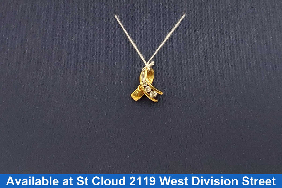 Diamond Pendant - Yellow Gold 10k (.417) 1.91 grams