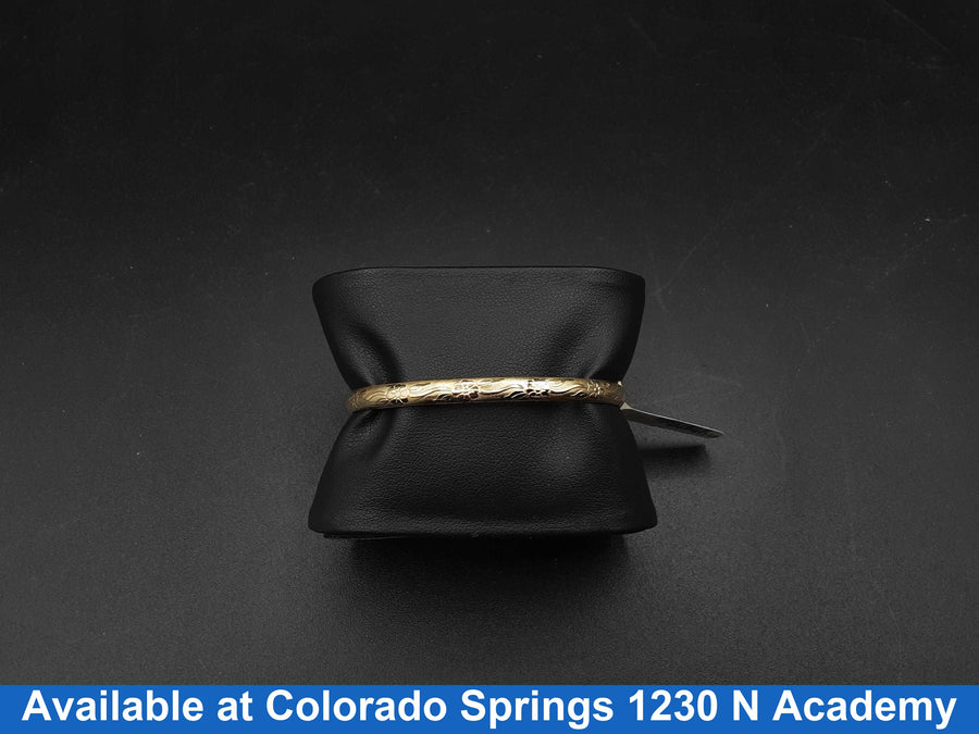 Bangle Bracelet - Yellow Gold 14k (.585) 4.8 grams 8 inch