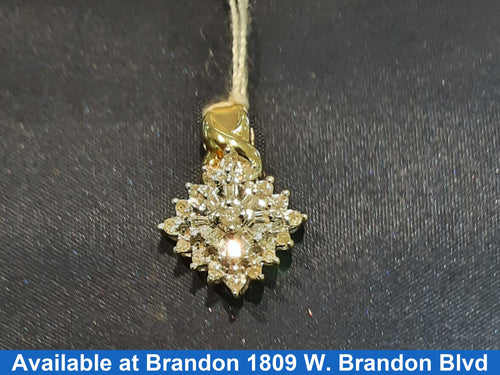 Diamond Pendant - White Gold 10k (.417) 1.9 grams