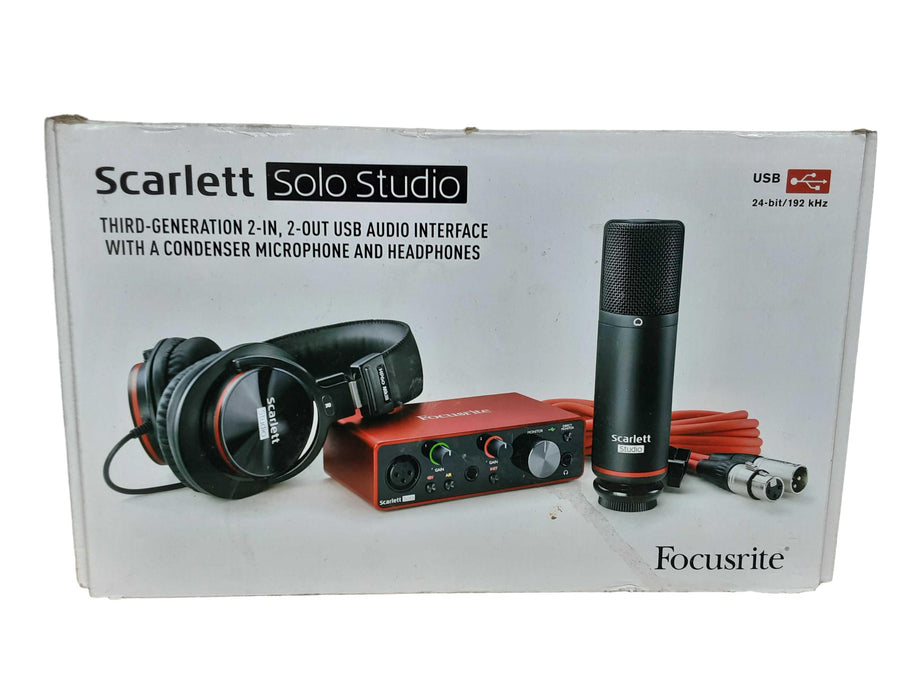 Focusrite Scarlett Solo Studio Red Corded Microphone