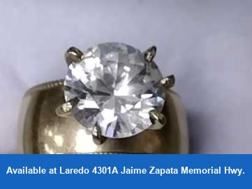 Women's Ring - Solitaire - Yellow Gold 10k (.417) 4.9 grams Size 9.5