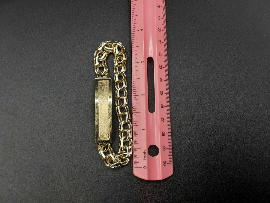 ID Bracelet - Yellow Gold 10k (.417) 37 grams 8 inch
