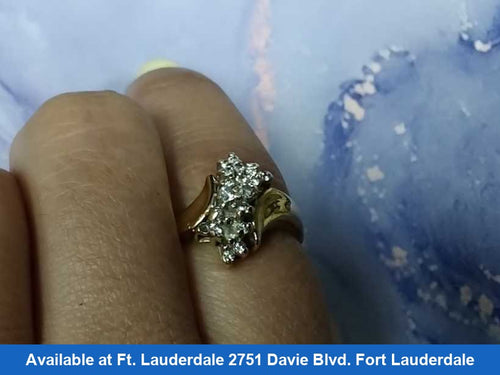 Women's Ring - Yellow Gold 14k (.585) 3.6 grams Size 9