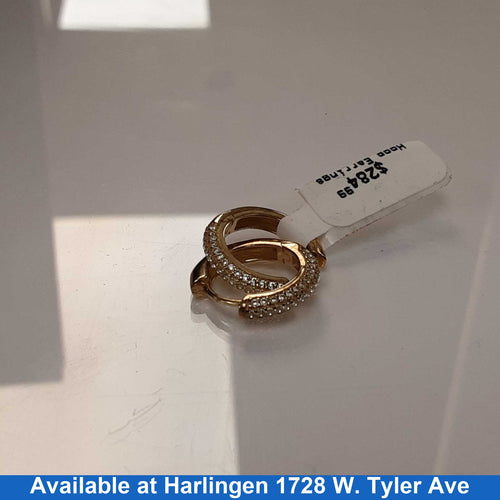 Hoop Earrings - Yellow Gold 10k (.417) 2.7 grams