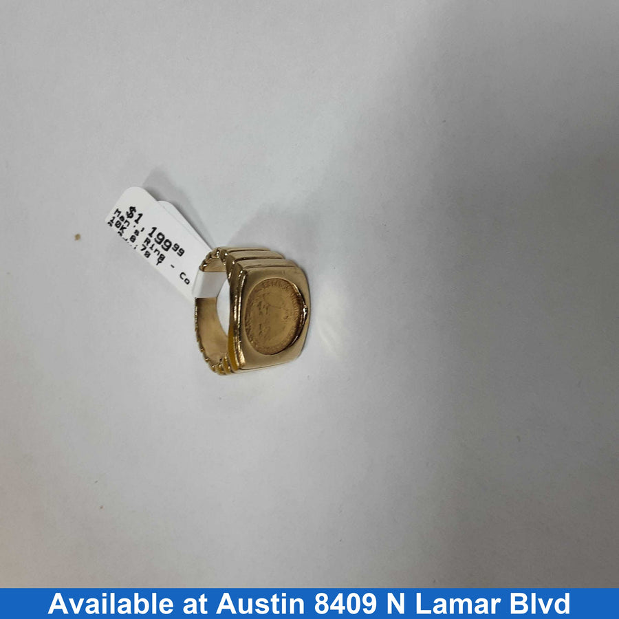 Men's Ring - Yellow Gold 10k (.417) 8.7 grams Size 6