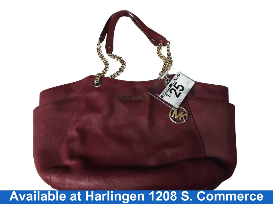 Michael Kors Im-1804 Purple Purse / Handbag