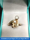 Women's Ring - Anniversary - Yellow Gold 14k (.585) 4.6 grams Size 7