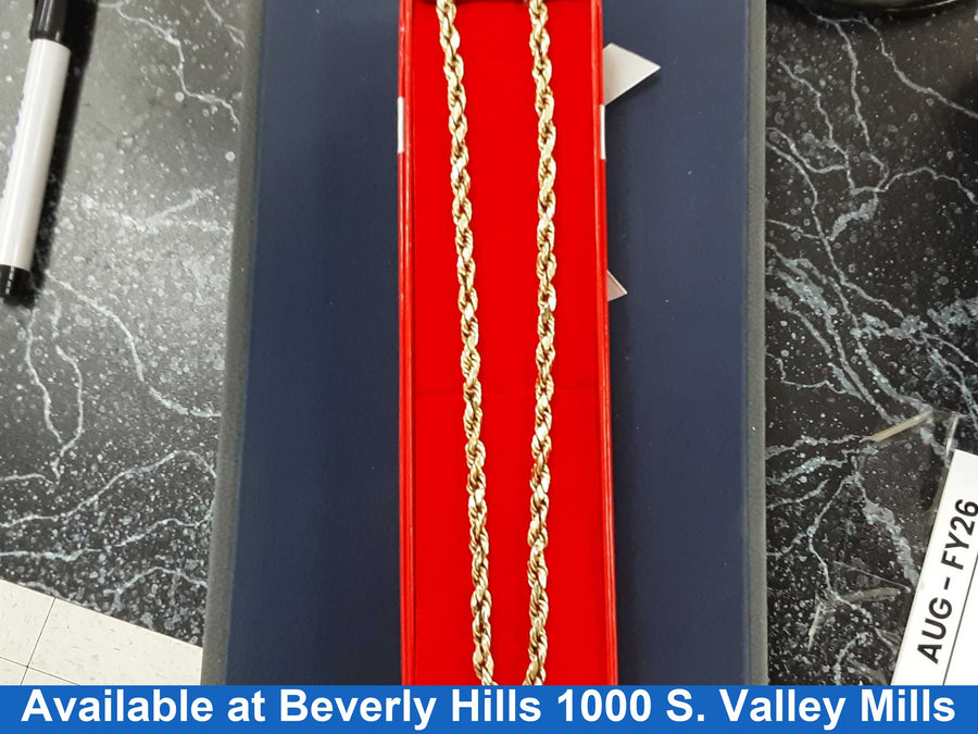 Rope Chain - Yellow Gold 10k (.417) 13.8 grams 1 inch