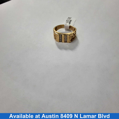 Men's Ring - Yellow Gold 10k (.417) 3.6 grams Size 8