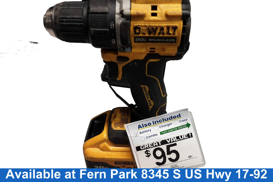 Dewalt Dcd794 Yellow Cordless Standard Drill