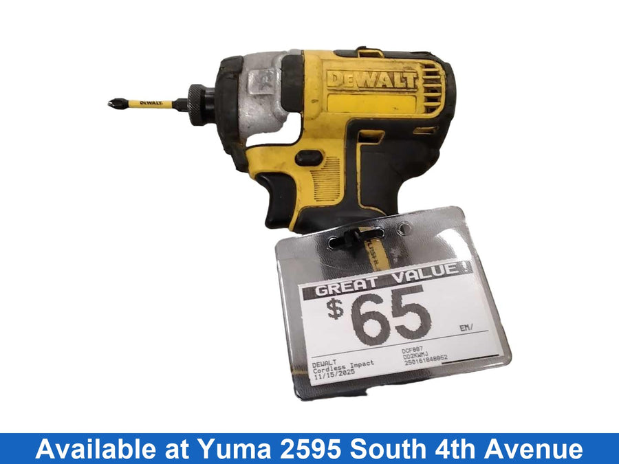 Dewalt Dcf887 Yellow Cordless Impact Drill