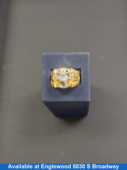Men's Ring - Yellow Gold 10k (.417) 13 grams Size 10.5