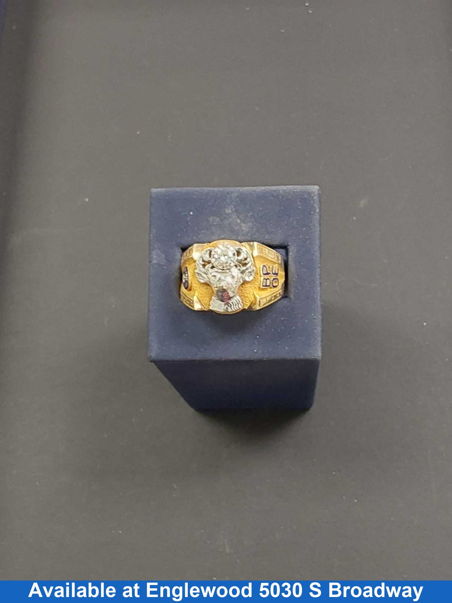 Men's Ring - Yellow Gold 10k (.417) 13 grams Size 10.5