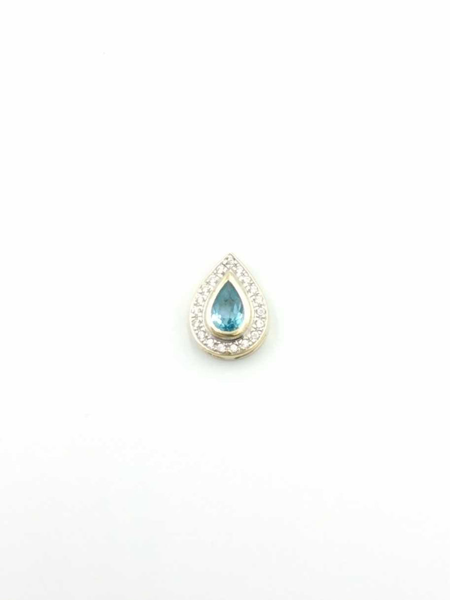 Diamond Pendant - Yellow Gold 14k (.585) 2.4 grams