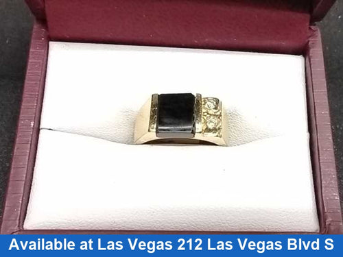 Men's Ring - Yellow Gold 14k (.585) 5.5 grams Size 20