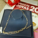 Figaro Chain - Tricolor Gold 14k (.585) 18.3 grams 22 inch