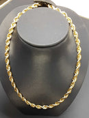 Rope Chain - Yellow Gold 10k (.417) 36.4 grams 24 inch