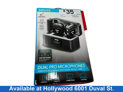 Bower Walapmic2p Black Cordless Microphone