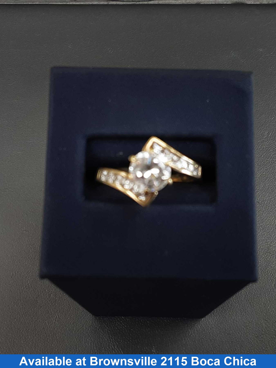 Women's Ring - Yellow Gold 10k (.417) 3.4 grams Size 9