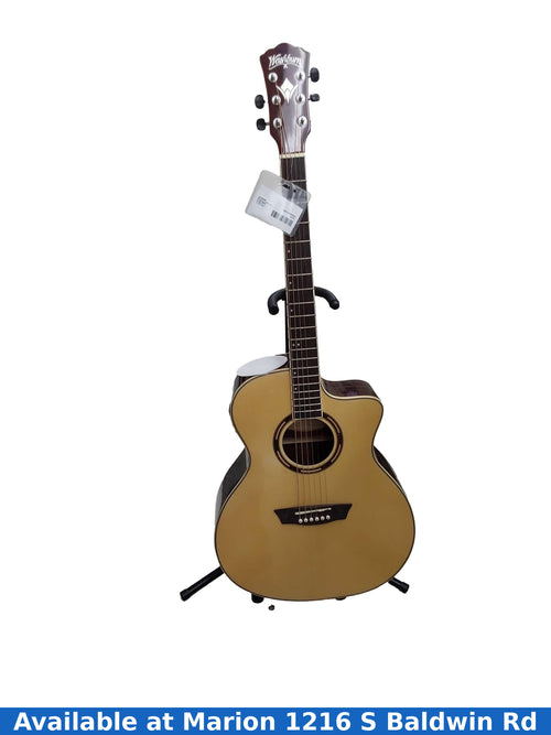 Washburn Ag70cek-a-u Brown Acoustic / Electric Classic Guitar