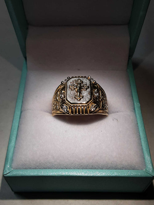 Men's Ring - Yellow Gold 10k (.417) 3.3 grams Size 8.5