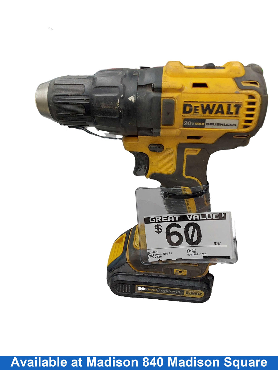 Dewalt Dcd777 Yellow Cordless Standard Drill
