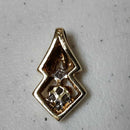 Diamond Pendant - Yellow Gold 18k (.750) 3.3 grams