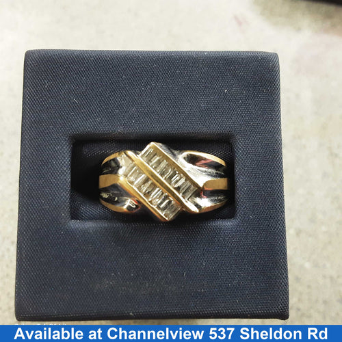 Ring - Wedding Band - Yellow Gold 14k (.585) 5.6 grams Size 10.5