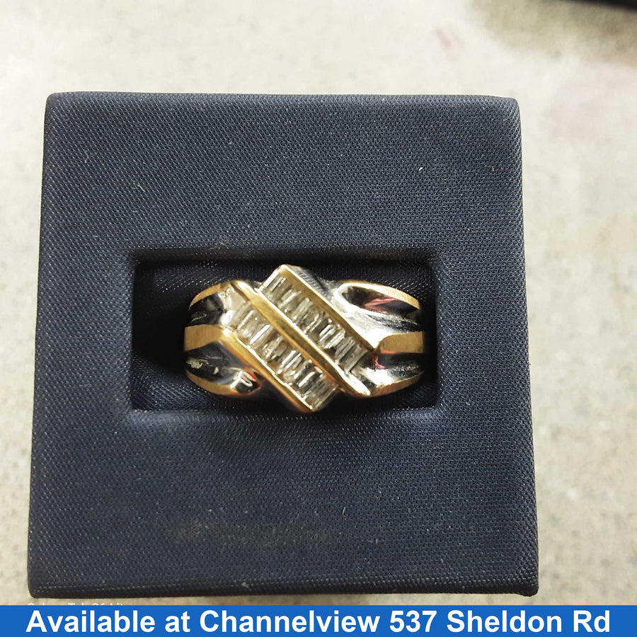 Ring - Wedding Band - Yellow Gold 14k (.585) 5.6 grams Size 10.5