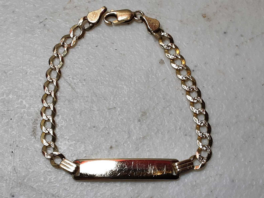 ID Bracelet - Yellow Gold 14k (.585) 4.4 grams 6 inch