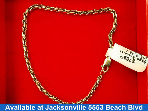 Rope Bracelet - Yellow Gold 14k (.585) 5.4 grams 8 inch