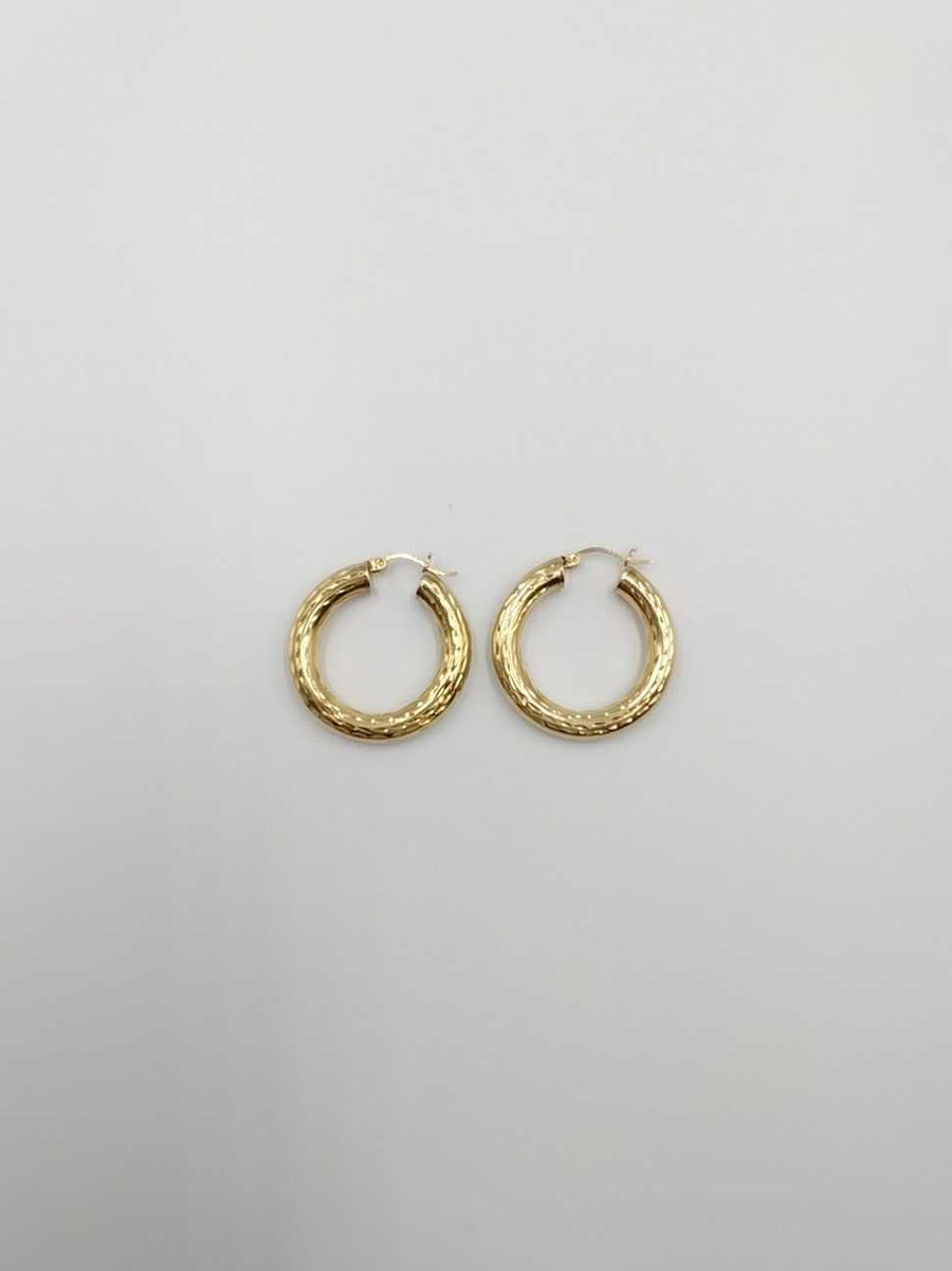 Hoop Earrings - Yellow Gold 14k (.585) 4.2 grams