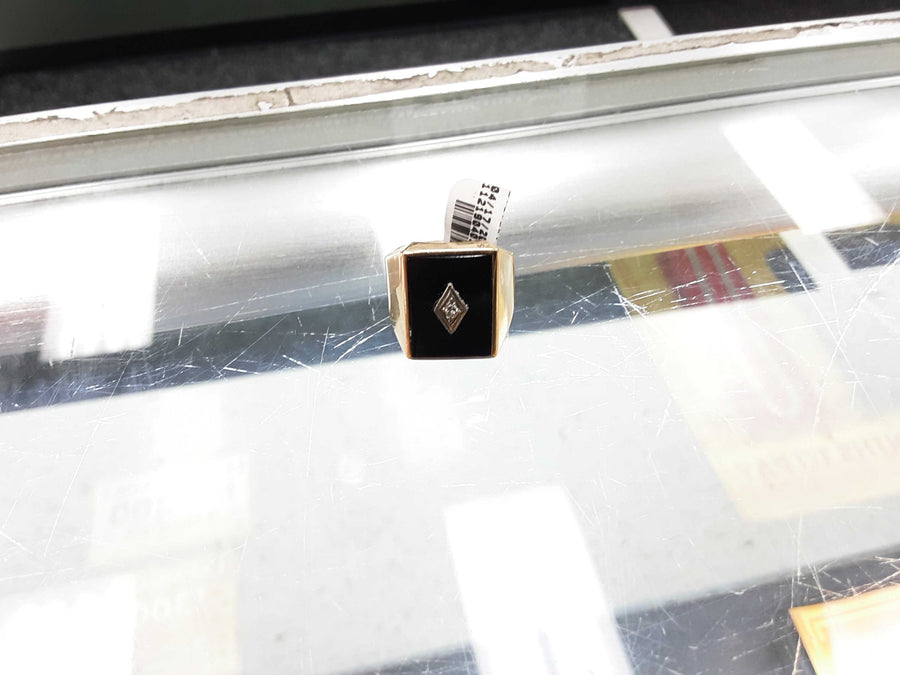 Men's Ring - Yellow Gold 10k (.417) 7.8 grams Size 9