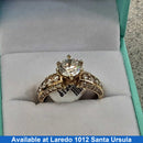 Women's Ring - Solitaire - Yellow Gold 10k (.417) 3.8 grams Size 7
