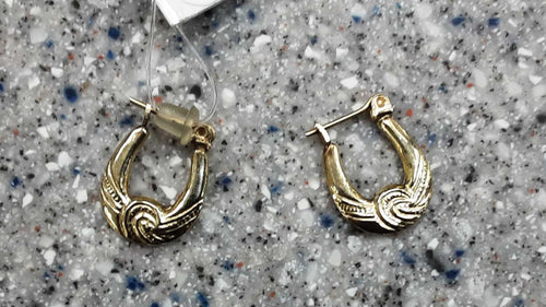 Hoop Earrings - Yellow Gold 10k (.417) 0.9 grams