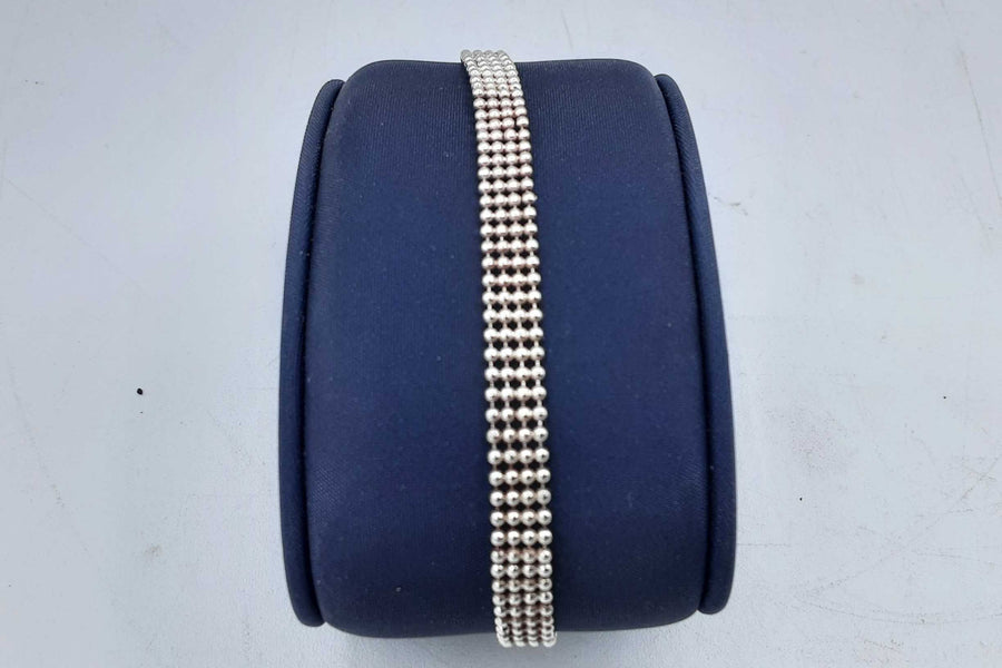 Bead Bracelet - Silver 6.1 grams 7 inch