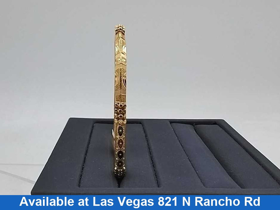 Bangle Bracelet - Yellow Gold 22k (.917) 13.5 grams 7 inch