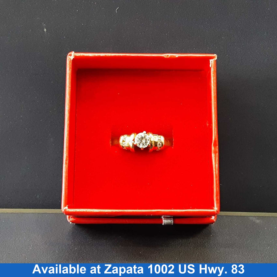 Women's Ring - Yellow Gold 10k (.417) 2.4 grams Size 20