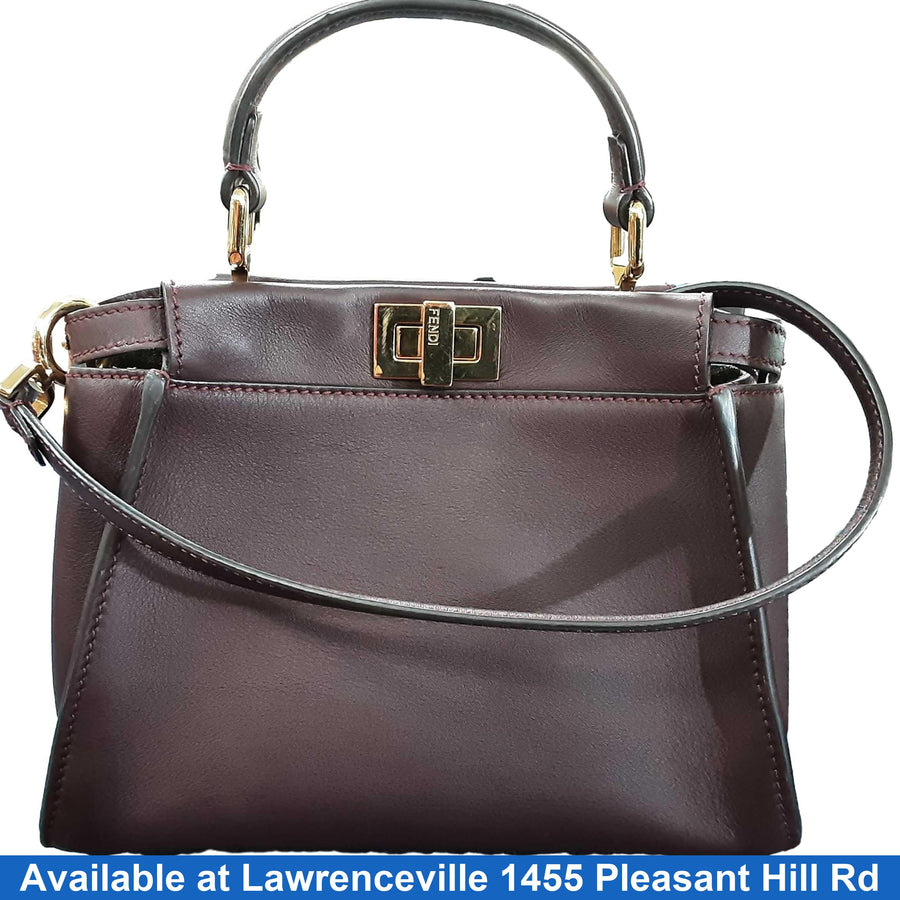 Fendi Peekaboo Iseeu Small Brown Purse / Handbag