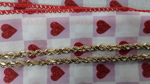 Rope Chain - Yellow Gold 14k (.585) 26.8 grams 22 inch